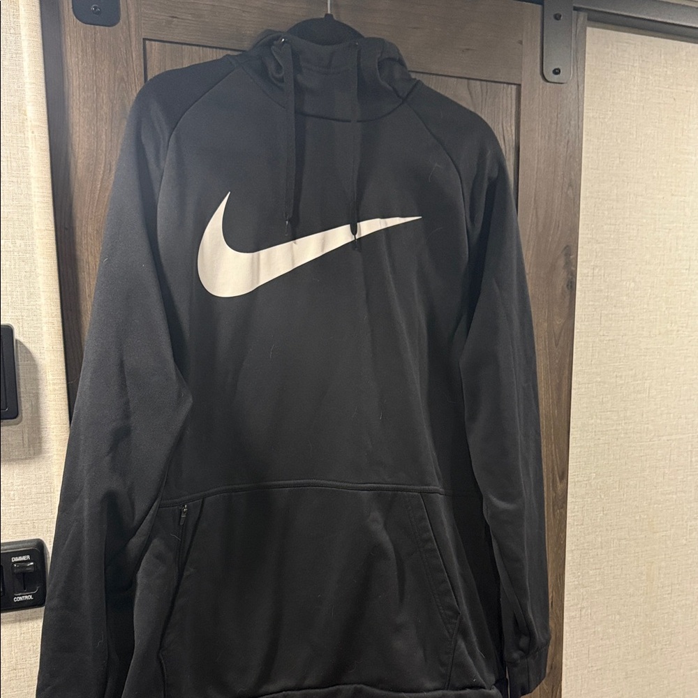 Nike Black Sweatshirt with White Swoosh